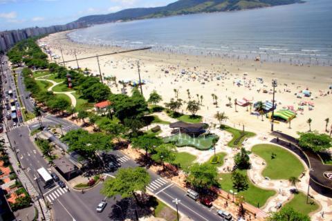Апартаменти Kitnet Aconchegante Beira Mar. Сантус Екстер'єр фото