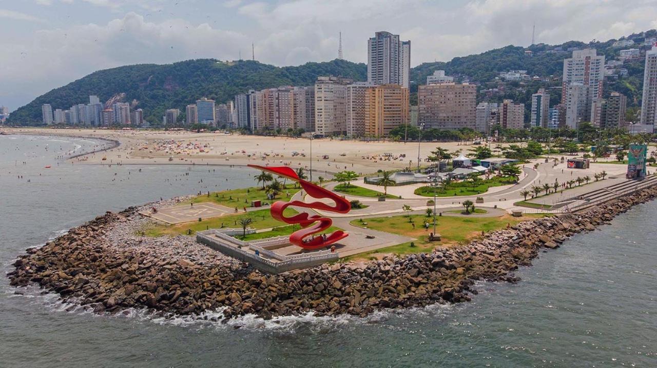 Апартаменти Kitnet Aconchegante Beira Mar. Сантус Екстер'єр фото